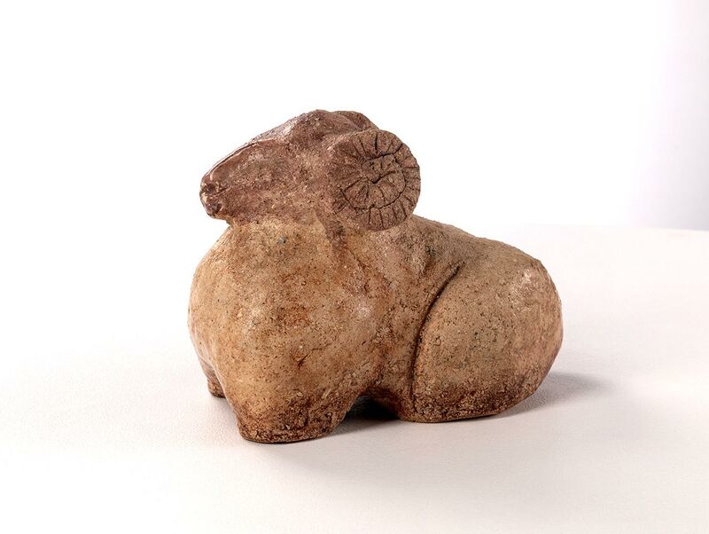 Ancient stones - Aries (Paleo zoo series) - a Sculpture & Installation by Evgeniya Kalinovskaya